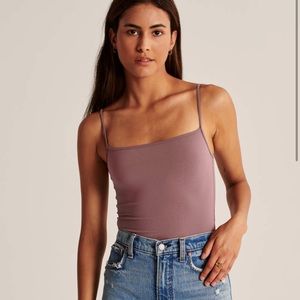 Abercrombie & Fitch seamless bodysuit mauve Sz S